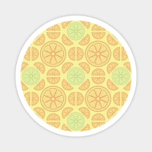 Citrus Splash Seamless Surface Pattern Design Magnet
